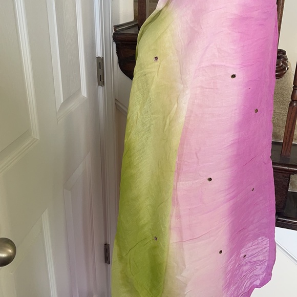 Hand made tie dye bandhani wrap scarf sarong NEW - Picture 6 of 10